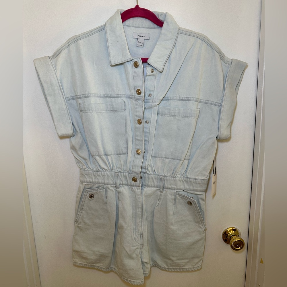 Denim Romper